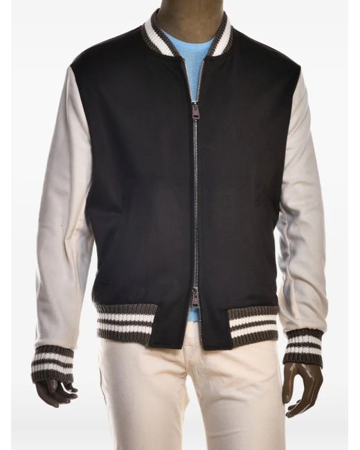 Kiton Black Didie 2 Cashmere Baseball Jacket for men