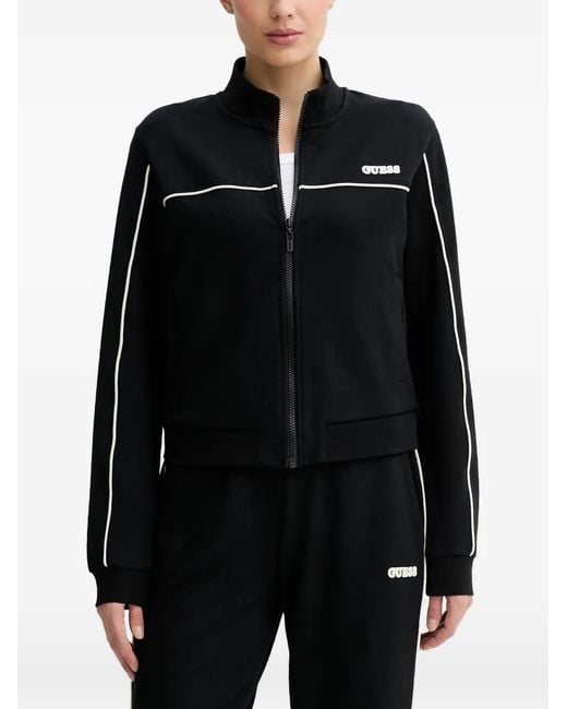 Sweat À Patch Logo Guess en coloris Black