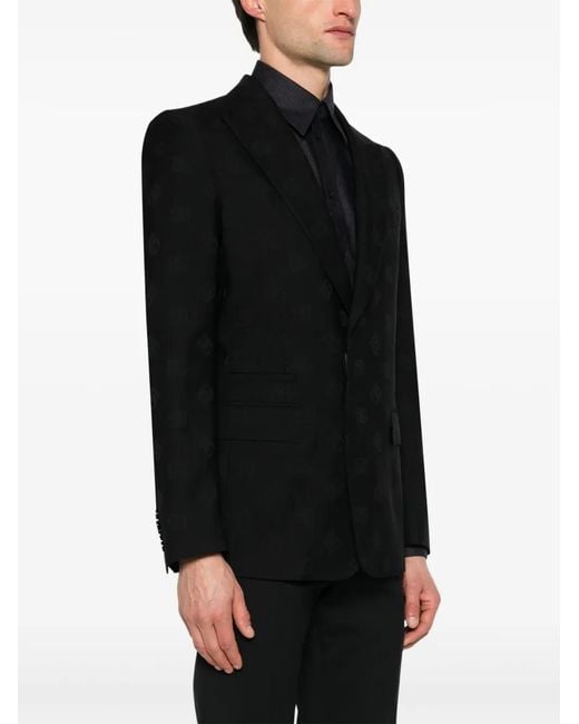 Dolce & Gabbana Black 'Monogram' Jacket for men