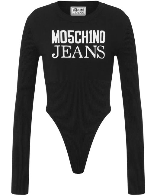 Body À Logo Imprimé Moschino en coloris Black