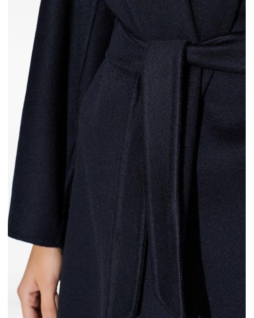 Abrigo Con Cinturón Max Mara de color Blue