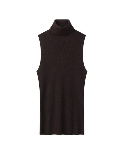 Stylein Black Ribbed Roll-Neck Sweater