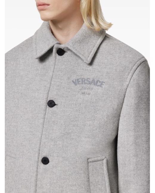 メンズ Versace ブルゾンジャケット Gray