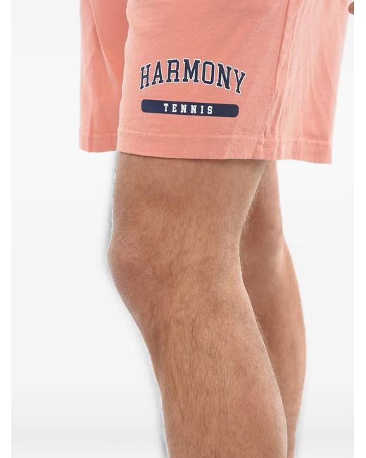 Harmony Orange Short Prince Tennis À Taille Élastique