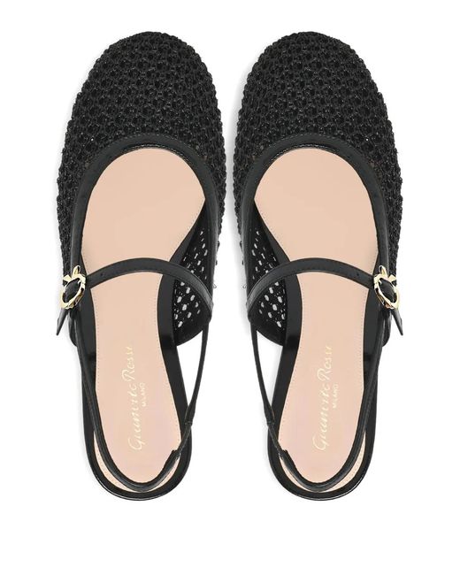 Gianvito Rossi Black Francoise Buckle-Strap Heeled Pumps