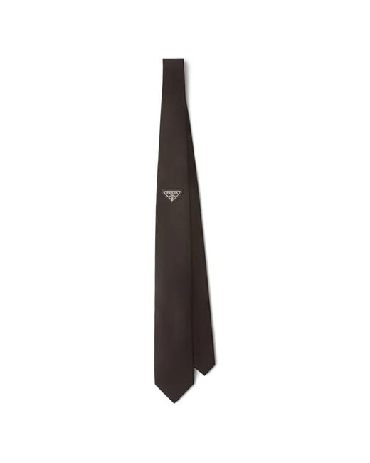 Prada White Re-Nylon Tie for men