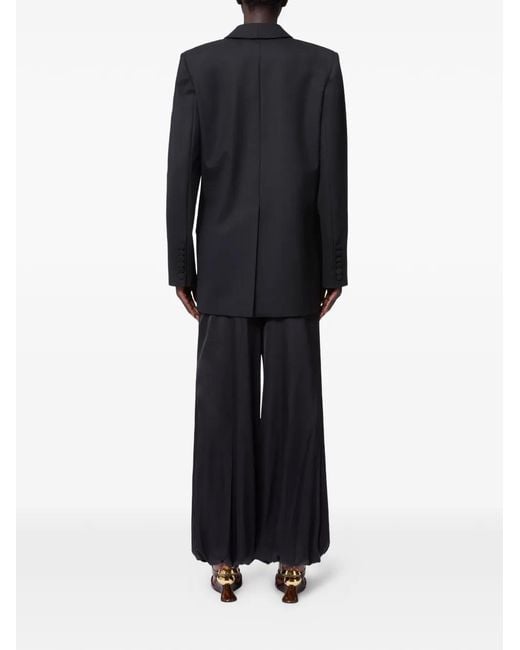 Nina Ricci Blue Satin Trousers
