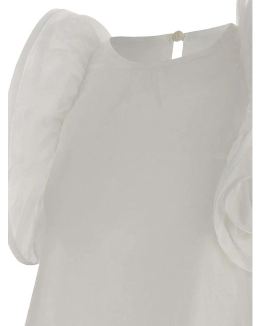 Kaos ラッフル ブラウス Gray