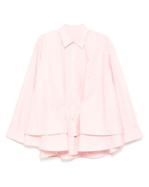 JNBY Pink Drawstring Shirt