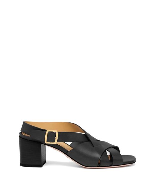 Bally Black Essence Crossover-Strap Sandals