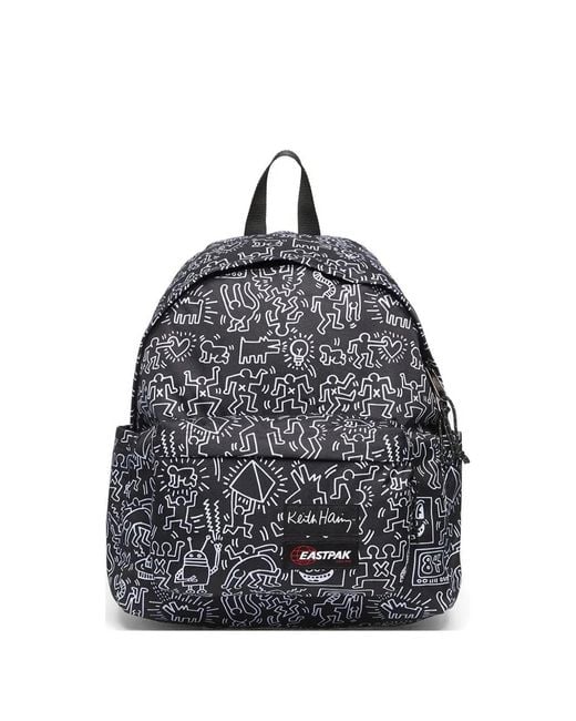 Eastpak Gray Day Pak'R Keith Haring-Print Backpack