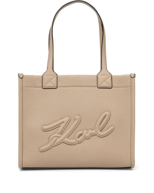 Karl Lagerfeld K/skuare ハンドバッグ Natural