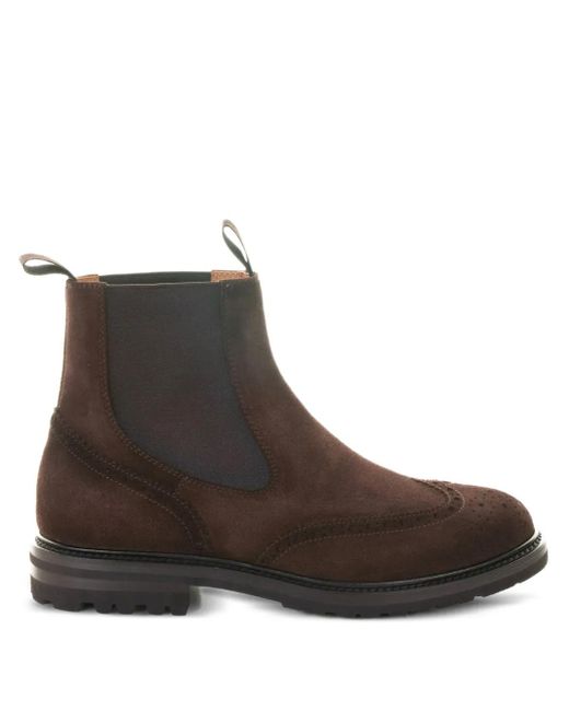 Henderson Brown Suede Ankle Boots for men