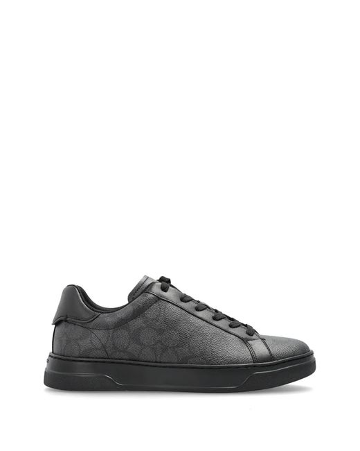 COACH Black Baskets À Logo Imprimé for men