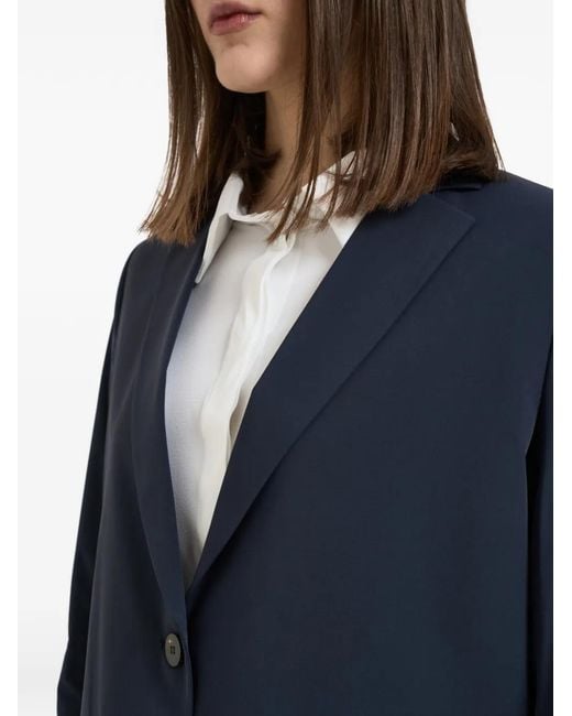 Rrd Blue Notch-Lapel Blazer