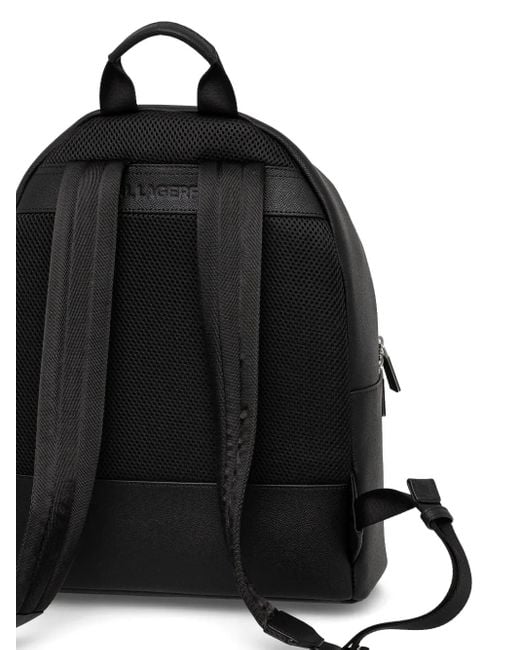 Karl Lagerfeld Black K/Monogram Backpack for men