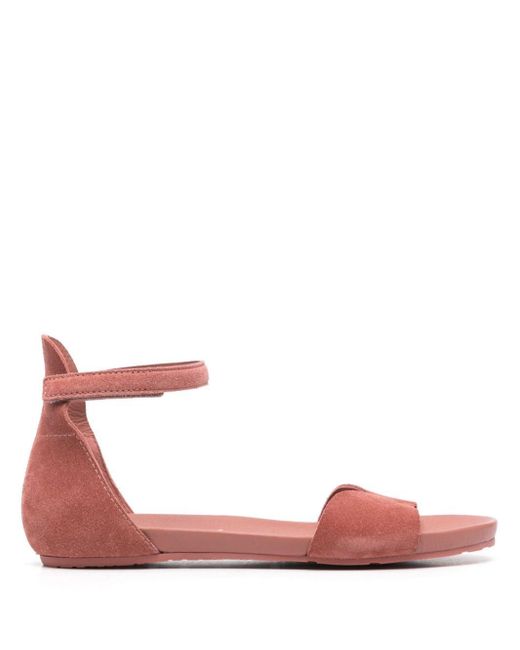 Pedro Garcia Pink Jela Suede Flat Sandals