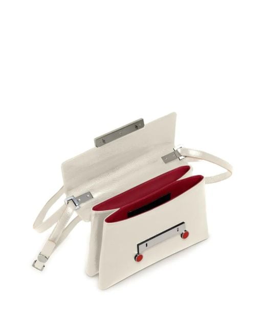 Marni Kleine Envelope Crossbodytas Met Structuur in het Natural