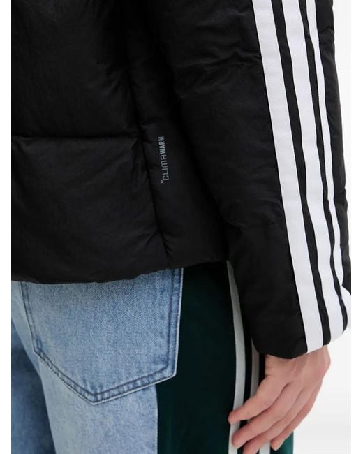 Adidas Black Logo-Detail Puffer Jacket