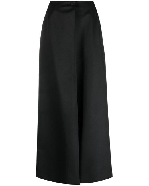 Givenchy Black Wrap-design High-waisted Skirt