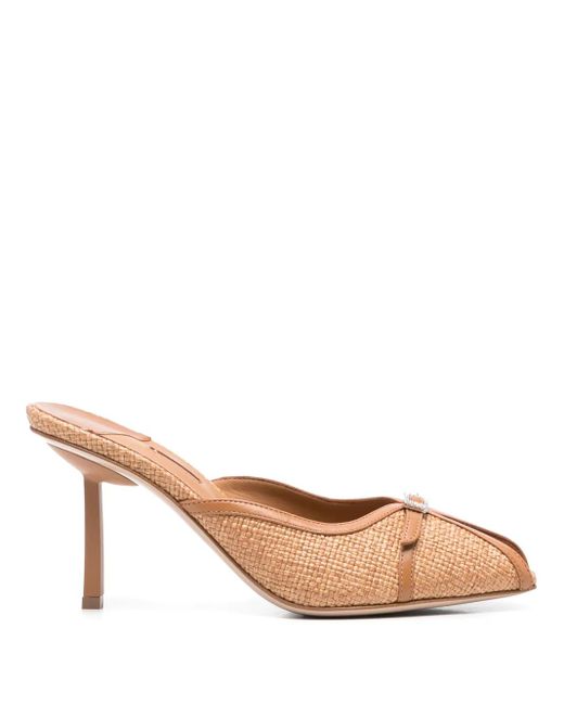Le Silla 80 Mm Sandalen Met Kristallen Gesp in het Brown