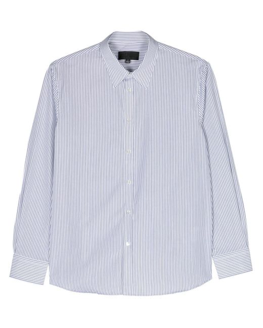 Nili Lotan White Raphael Striped Cotton Shirt