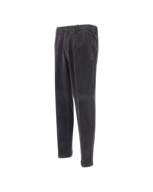 Devore Gray Corduroy Trousers for men