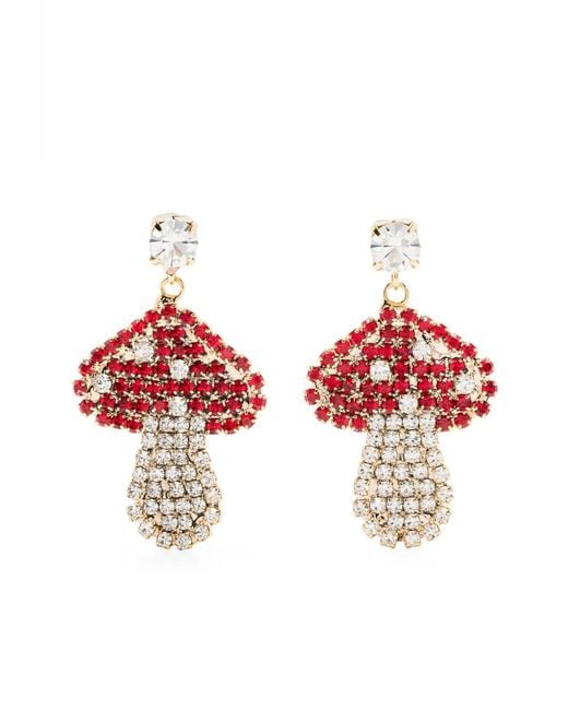 Rosantica Red Boucles D'Oreilles À Design De Champignon
