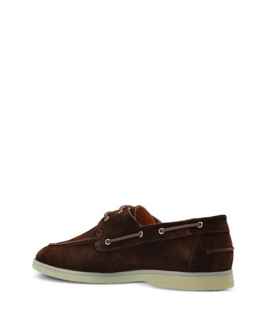 POSA Brown Nautica Suede Shoes for men
