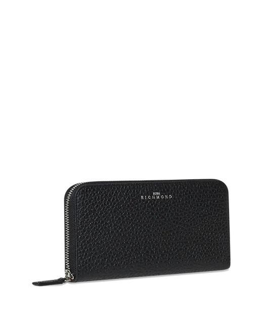 John Richmond Black Zip Wallet