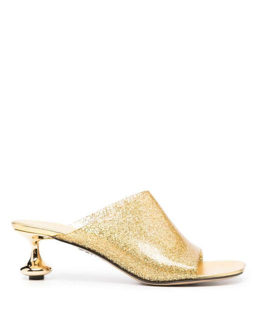 Loewe Natural Toy 45mm Glitter-embellished Mules