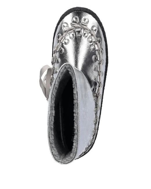 Bluemarble Black Metallic-Effect Ankle Boots for men