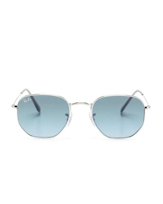 Ray-Ban Blue Hexagonal Sunglasses