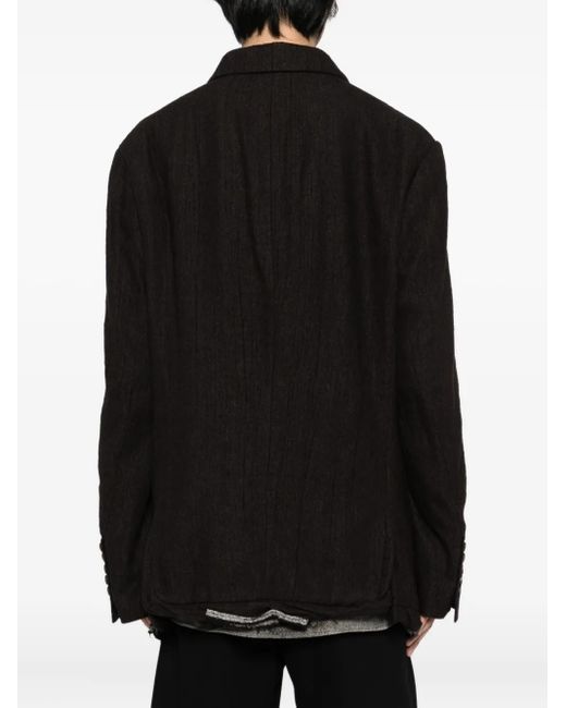 Ziggy Chen Black Single-Breasted Blazer for men
