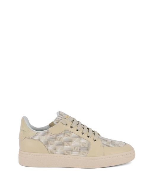 Giuseppe Zanotti White Gz Biarritz Monogram-Print Sneakers for men