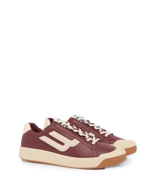 Bally Pink Tennis Collection Perforated Logo-Patch Sneakers for men