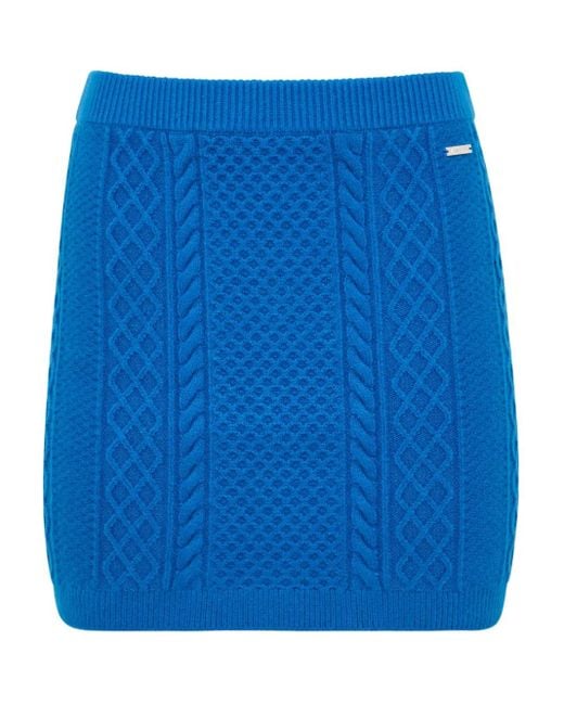 Falda corta de punto de ochos J.W. Anderson de color Blue