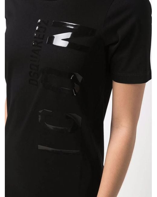 DSquared² Black Logo Patch T-Shirt