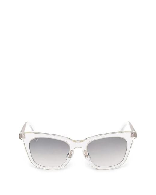 OAMC White Transparent Square-Frame Sunglasses for men