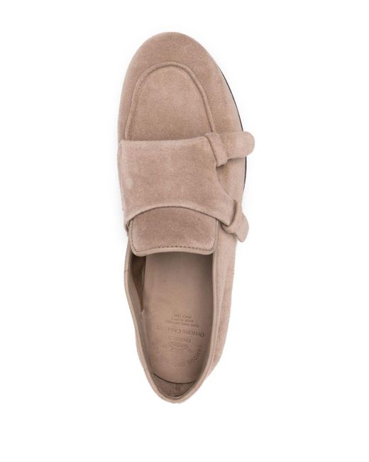 Officine Creative Pink Herbie Suede Loafers