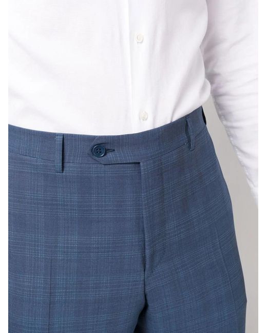 Canali Blue Single-Breasted Suit for men