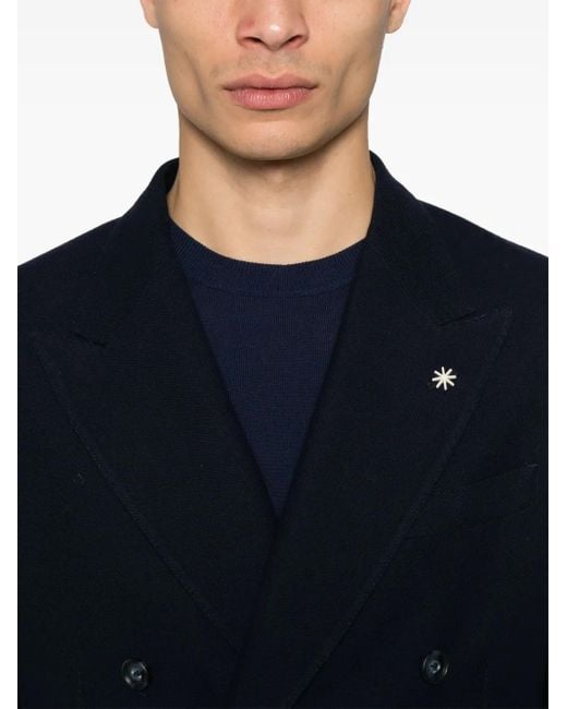Blazer Con Doble Botonadura Manuel Ritz de hombre de color Blue