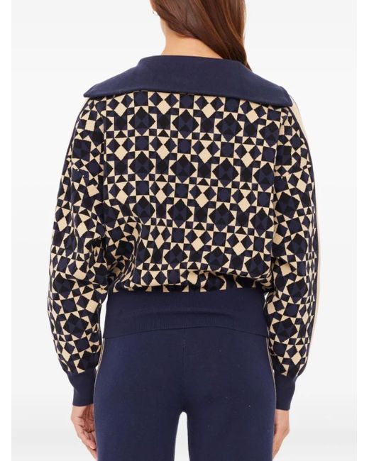 The Upside Black Cosmo Kairo Half-Zip Knit