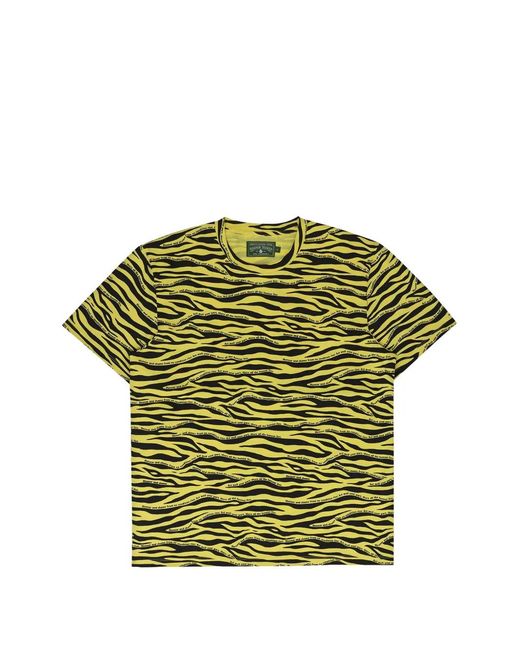 DENIM TEARS Green Zebra-Print T-Shirt for men