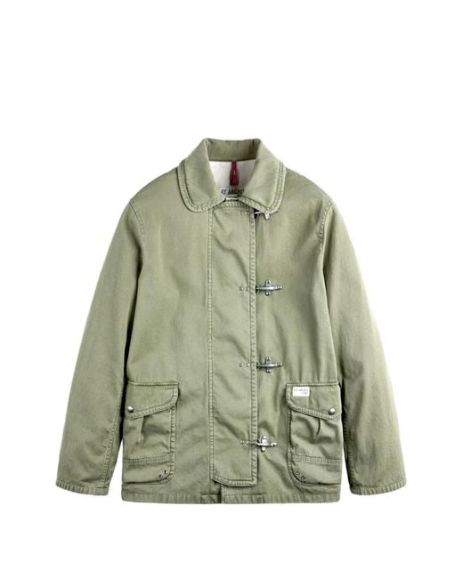 Fay Green 4 Ganci Flap-Pocket Jacket