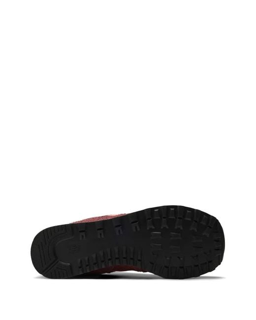 New Balance Red 574 Logo-Detail Sneakers