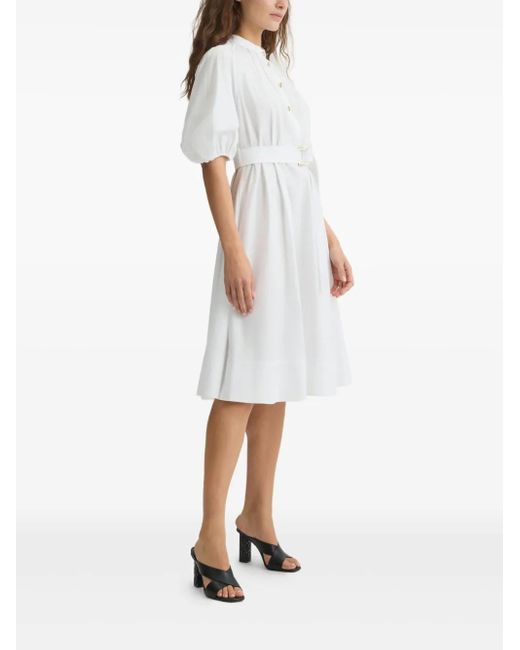 Liu Jo White Kleid Mit Gürtel