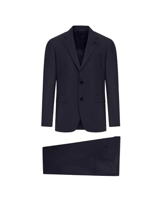 Lardini Blue Single-Breasted Suit for men