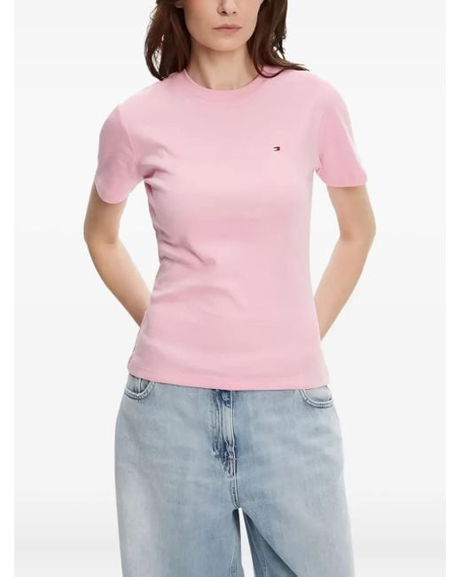 Tommy Hilfiger Embroidered-Logo Cotton T-Shirt