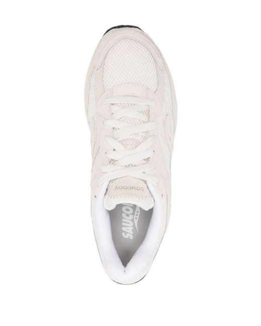 Saucony White Progrid Omni 9 Premium Sneakers for men
